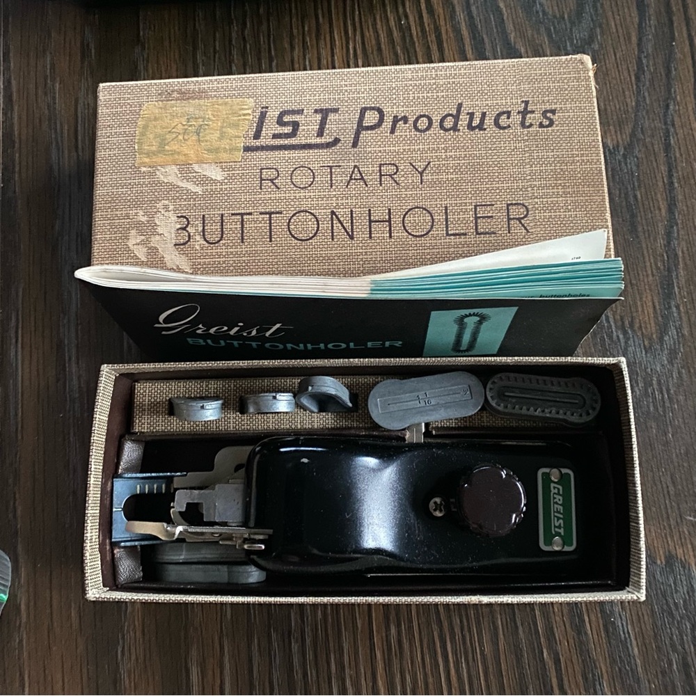Vintage Geist Products Rotary Buttonholer for Sewing Machine